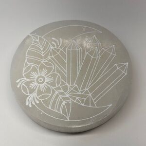 Elegant Gray Selenite Crystal Art Piece